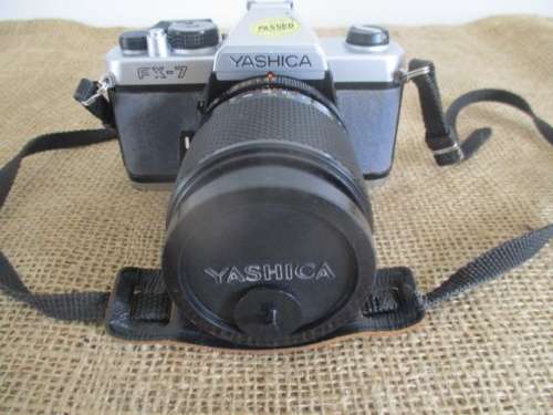 Vintage Yashica FX - 7 Camera Plus Film & Yashica DSB 135mm 1 : 2.8 Lens With Cap    1979 - 1984