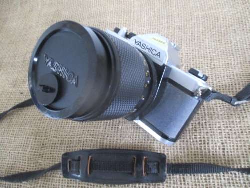 Vintage Yashica FX - 7 Camera Plus Film & Yashica DSB 135mm 1 : 2.8 Lens With Cap    1979 - 1984