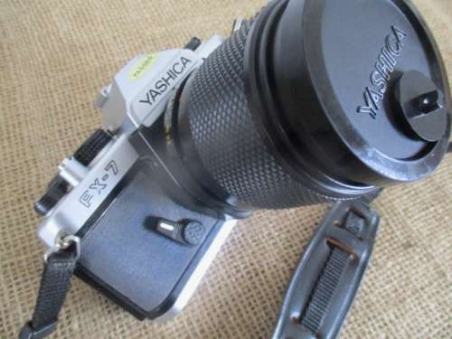 Vintage Yashica FX - 7 Camera Plus Film & Yashica DSB 135mm 1 : 2.8 Lens With Cap    1979 - 1984