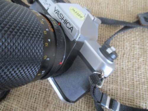 Vintage Yashica FX - 7 Camera Plus Film & Yashica DSB 135mm 1 : 2.8 Lens With Cap    1979 - 1984