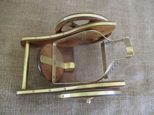 For RomRed Bid Only - Smart Vintage Courvoisier Cognac The Brandy Of Napoleon Wood Cannon Bottle