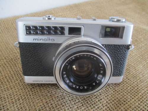 Rare Vintage Minoltina - S Camera With Minolta Rokkor - QF 1 : 1.8 f + 40mm Lens  1964
