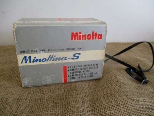 Rare Vintage Minoltina - S Camera With Minolta Rokkor - QF 1 : 1.8 f + 40mm Lens  1964