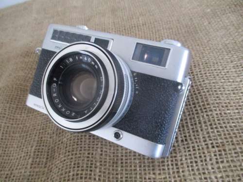 Rare Vintage Minoltina - S Camera With Minolta Rokkor - QF 1 : 1.8 f + 40mm Lens  1964