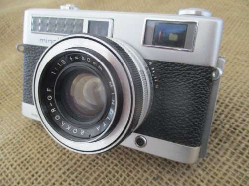 Rare Vintage Minoltina - S Camera With Minolta Rokkor - QF 1 : 1.8 f + 40mm Lens  1964