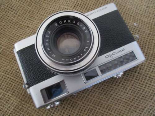 Rare Vintage Minoltina - S Camera With Minolta Rokkor - QF 1 : 1.8 f + 40mm Lens  1964