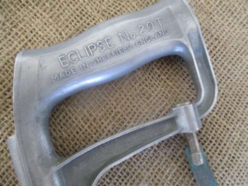 Excellent Vintage Eclipse Tubular No 20 T. Pattern Hacksaw Introduced 1924   Sheffield,  England