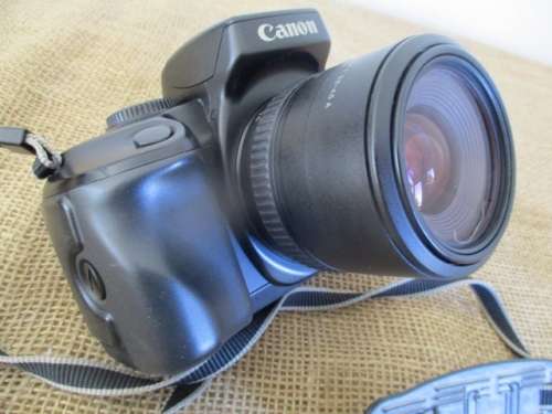 Vintage Canon EOS 700 Camera With Attached Canon Zoom Lens EF 35 - 70mm Plus More      Japan    1990