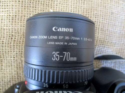 Vintage Canon EOS 700 Camera With Attached Canon Zoom Lens EF 35 - 70mm Plus More      Japan    1990