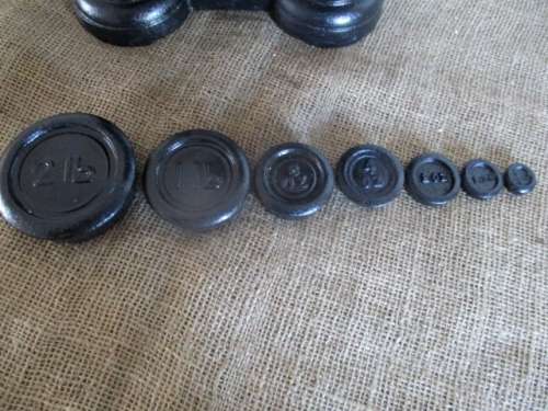 Beautiful Antique Weighing Scale With Weights         Early 1900's