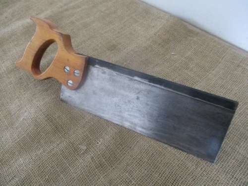 Very Beautiful Vintage Disston 12 Inch Back Saw           Made In Canada