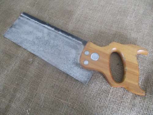 Very Beautiful Vintage Disston 12 Inch Back Saw           Made In Canada