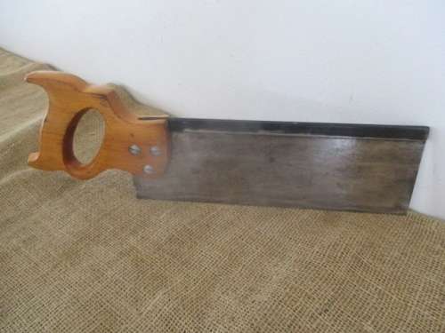 Very Beautiful Vintage Disston 12 Inch Back Saw           Made In Canada