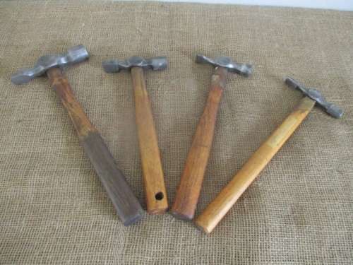Nice Collection Of Four Vintage 400gr - 300gr - 200gr - 150gr Cabinet Maker Hammers