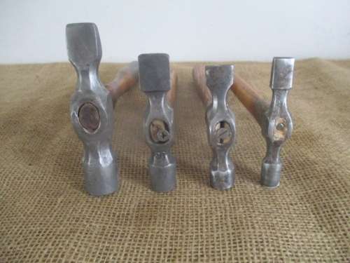 Nice Collection Of Four Vintage 400gr - 300gr - 200gr - 150gr Cabinet Maker Hammers