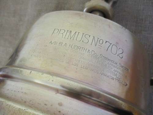 Extremely Rare And Highly Collectable Primus No 702 Stove By A/B B.A. Hjorth & Co, Stockholm, Sweden