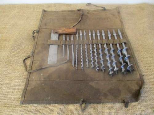 Beautiful Collection Of Vintage Hand Brace Drill Bits