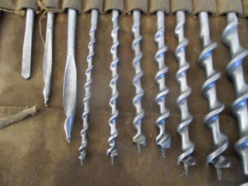 Beautiful Collection Of Vintage Hand Brace Drill Bits