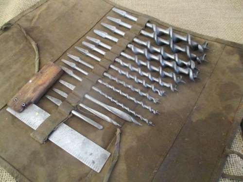Beautiful Collection Of Vintage Hand Brace Drill Bits