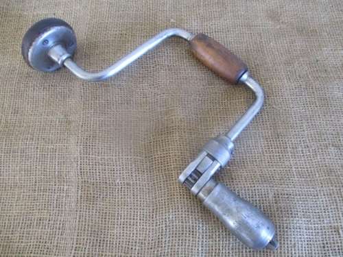 Rare Vintage Mohawk Shelburne Hand Brace Drill              Made In USA           Early 1900's