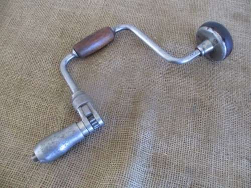 Rare Vintage Mohawk Shelburne Hand Brace Drill              Made In USA           Early 1900's