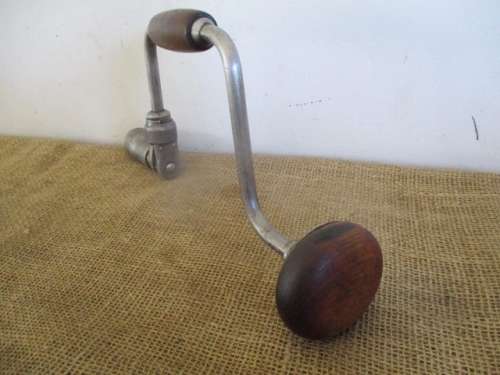 Rare Vintage Mohawk Shelburne Hand Brace Drill              Made In USA           Early 1900's