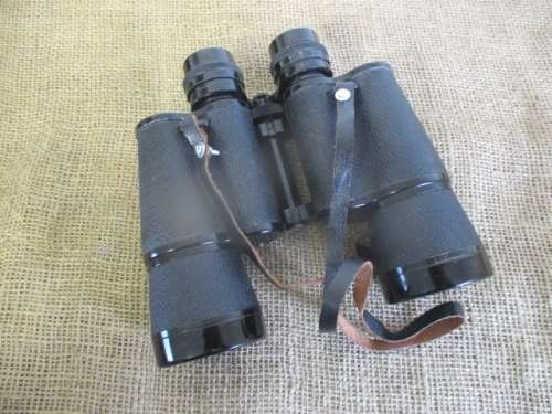 Characterful Vintage Skybolt 10 x 50 Binocular With Hard Coated Lenses In Original Case