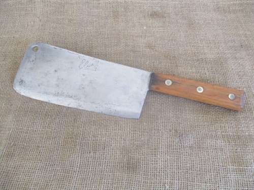 Really Hefty Vintage Elwell Meat Cleaver