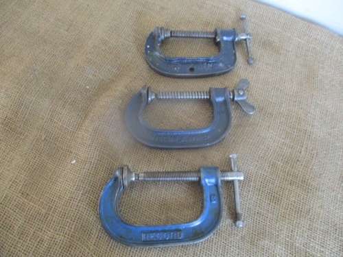 Three Handy And Good Quality 3" / 75mm G-Clamps