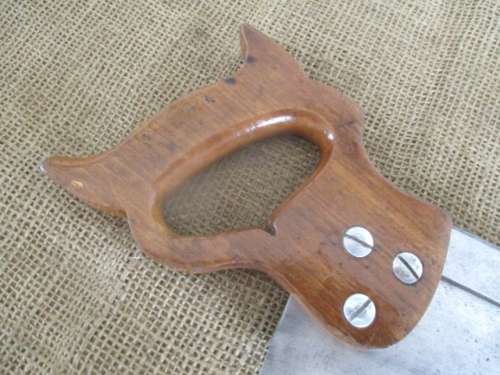 Very Beautiful Vintage Disston 12 Inch Back Saw           Made In USA