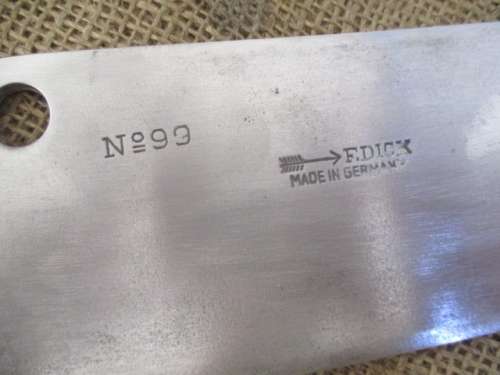 Vintage No 99 F.Dick 6" Meat Cleaver               Made in Germany