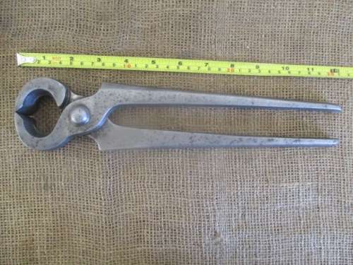 The Legend........Antique Heavy Solid Steel 12" Blacksmith Tong