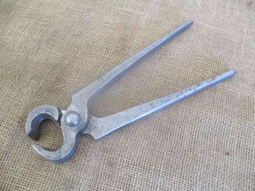 The Legend........Antique Heavy Solid Steel 12" Blacksmith Tong