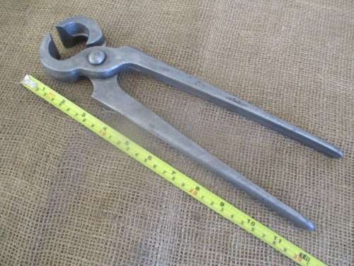 The Legend........Antique Heavy Solid Steel 12" Blacksmith Tong