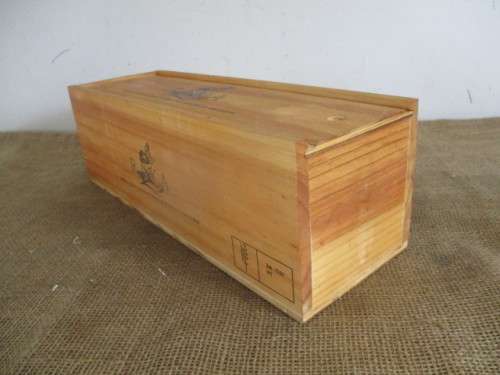 Lovely Raka Wines Wooden Wine Box With Sliding Lid