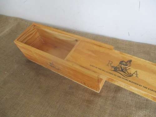 Lovely Raka Wines Wooden Wine Box With Sliding Lid