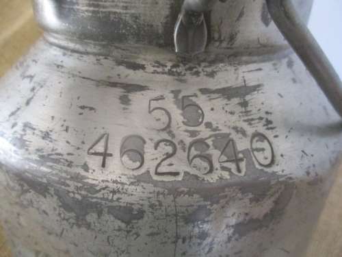 Nice Vintage One Gallon Farm Metal Cream Can               1976