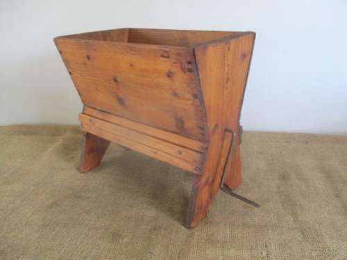 Direct From The Farm's Kitchen......Beautiful Vintage Wooden Butter Churn