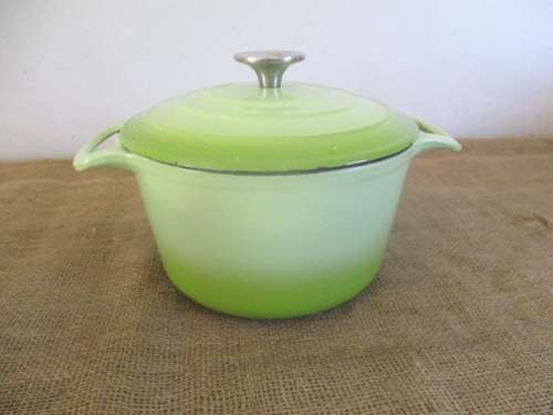 An Investment For A Lifetime............An Excellent HC Enameld Cast Iron Pot