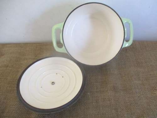 An Investment For A Lifetime............An Excellent HC Enameld Cast Iron Pot