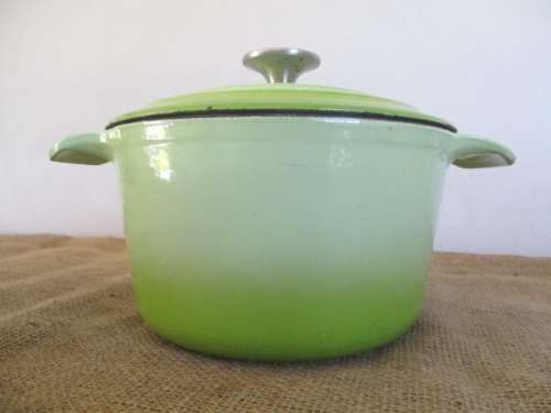 An Investment For A Lifetime............An Excellent HC Enameld Cast Iron Pot