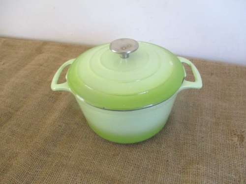 An Investment For A Lifetime............An Excellent HC Enameld Cast Iron Pot