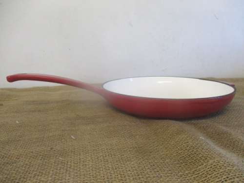 Real Lifetime Enameled Cast Iron Skillet/Frying Pan