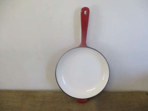 Real Lifetime Enameled Cast Iron Skillet/Frying Pan