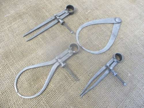 Three Nice Pieces Of Good Quality Vintage Wright & Moore Calipers And One Another