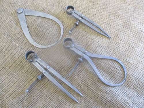 Three Nice Pieces Of Good Quality Vintage Wright & Moore Calipers And One Another