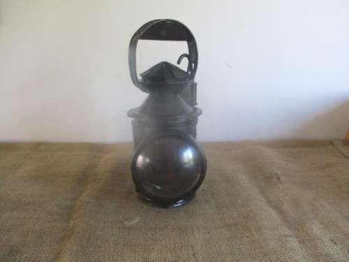 Complete Vintage South African Railway Services Blue Green White Lantern