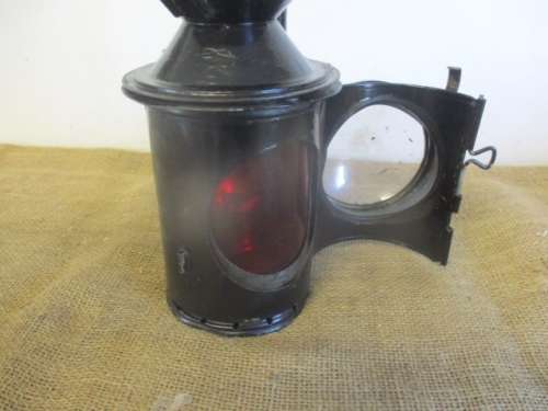 Complete Vintage South African Railway Services Blue Green White Lantern