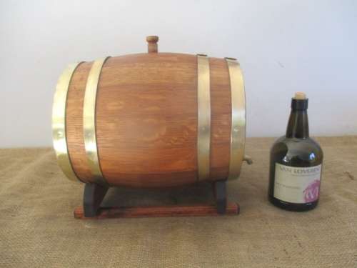 An Attractive Large And An Exceptionally Beautiful Vintage Wine Barrel