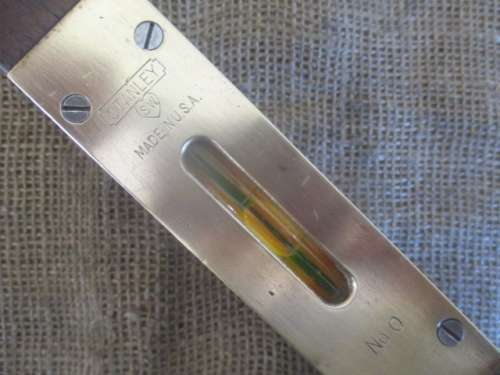 For Rameez Bid Only - Beautiful Vintage Wood And Brass Stanley No 0 Sweatheart 24" Spirit Level